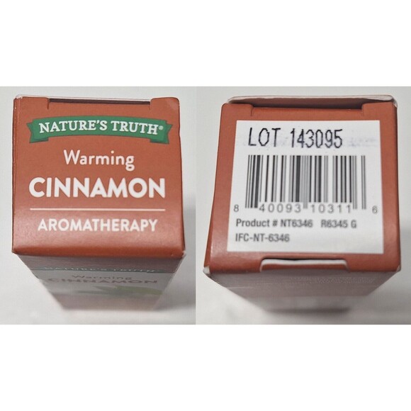 NEW Natures Truth Pure Essential Oil Warming Cinnamon 0.51 fl oz Aromatherapy - Picture 4 of 5